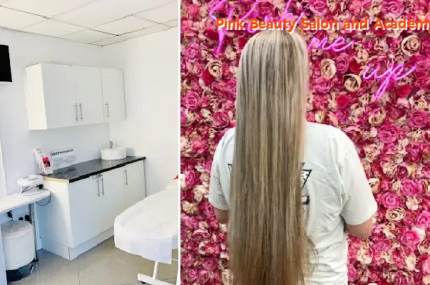 pink beauty salon and academy
